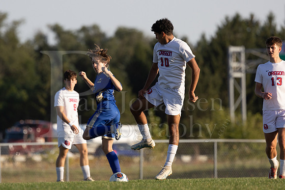 Rockford Christian Boys Varsity Soccer vs Oregon 10-2-2024-0928