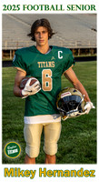 Boylan Football Senior 2025 Mikey Hernandez