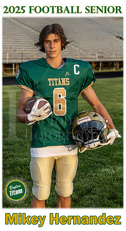 Boylan Football Senior 2025 Mikey Hernandez