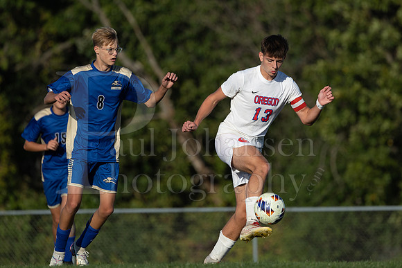 Rockford Christian Boys Varsity Soccer vs Oregon 10-2-2024-0402