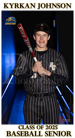 RC Spring 2025 Senior Baseball Banner Kyrkan Johnson