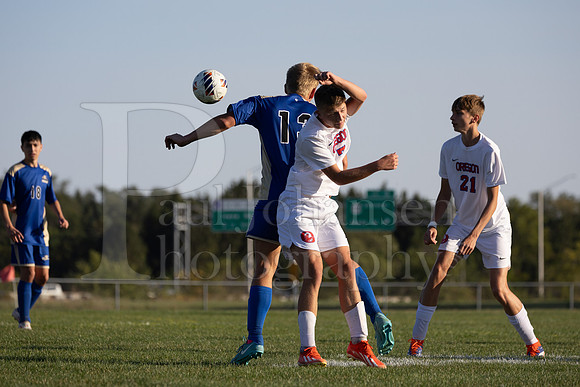Rockford Christian Boys Varsity Soccer vs Oregon 10-2-2024-0554