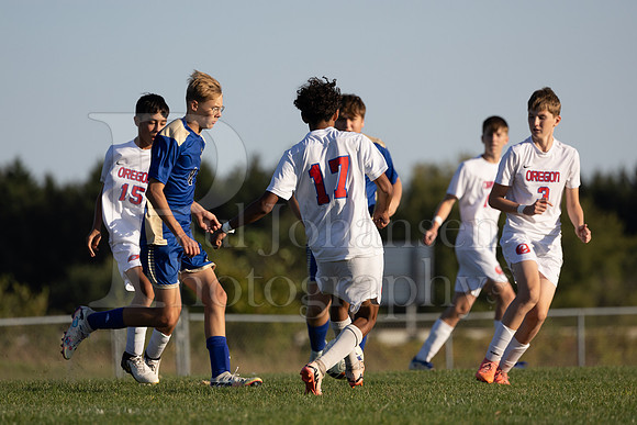 Rockford Christian Boys Varsity Soccer vs Oregon 10-2-2024-0676