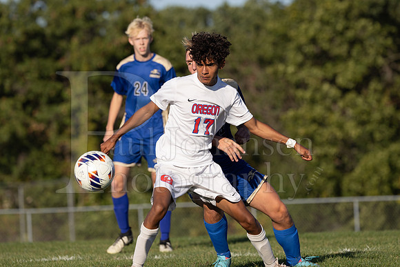 Rockford Christian Boys Varsity Soccer vs Oregon 10-2-2024-0184