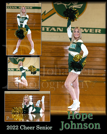 Boylan Cheer Senior 2022 24 x 30 Poster Hope Johnson