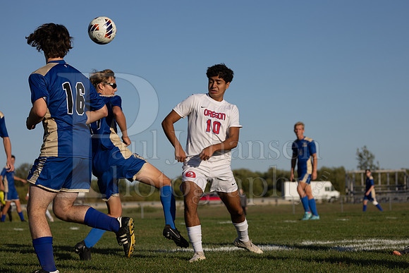 Rockford Christian Boys Varsity Soccer vs Oregon 10-2-2024-0454