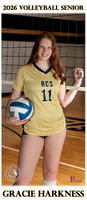 RC Fall Senior Banner Volleyball 2025 Gracie Harkness