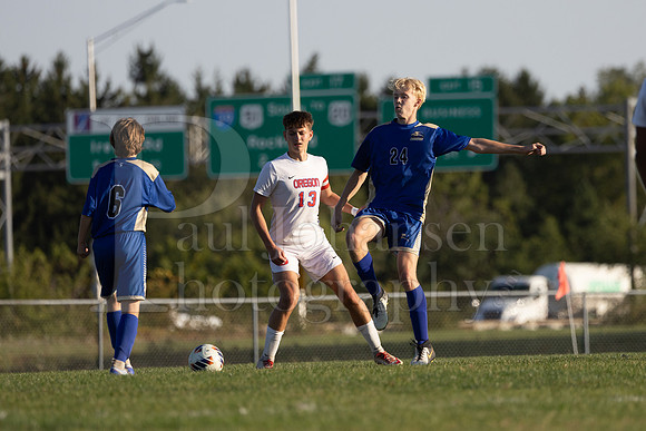 Rockford Christian Boys Varsity Soccer vs Oregon 10-2-2024-0779