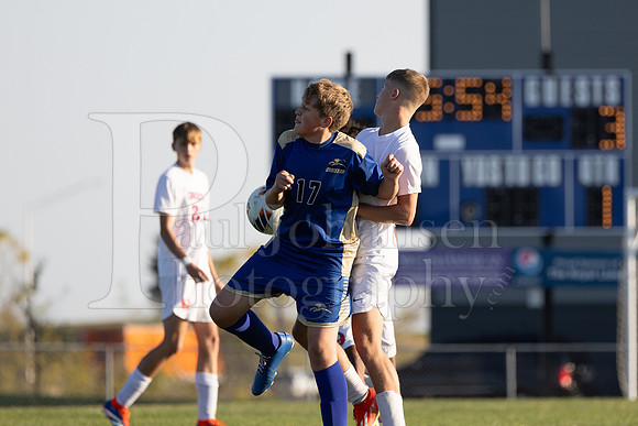 Rockford Christian Boys Varsity Soccer vs Oregon 10-2-2024-0861