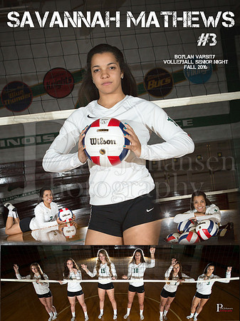 Boylan Varisty Girls Volleyball Savannah Matthews #3