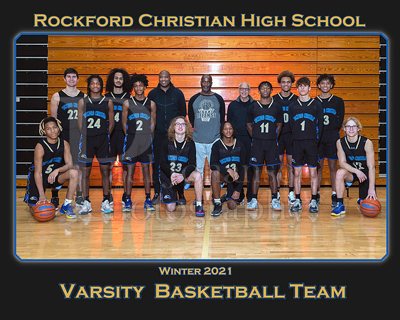 Rockford Christian 2021 8x10 Varsity  Basketball