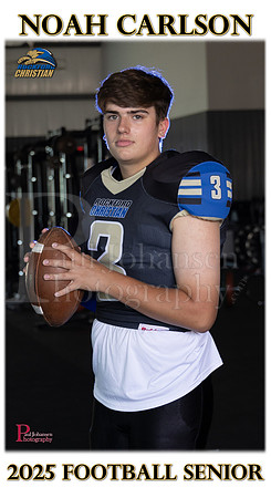 RC Fall 2024 Senior Banner Football Noah Carlson