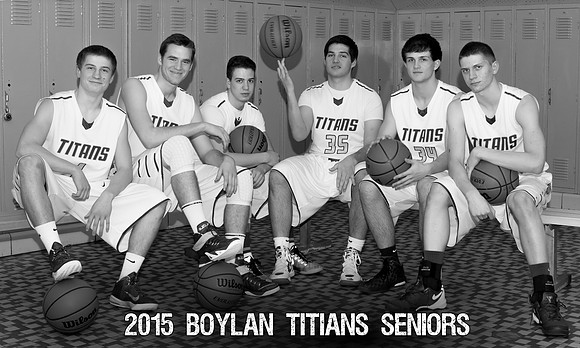 Boylan Boys Varsity Basketball Seniors 2-6-2015