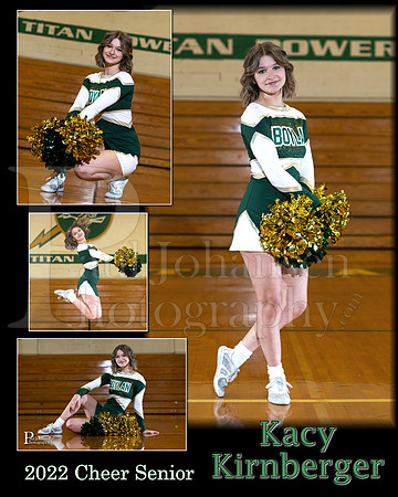 Boylan Cheer Senior 2022 24 x 30 Poster Kacy Kirnberger