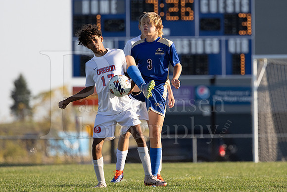 Rockford Christian Boys Varsity Soccer vs Oregon 10-2-2024-0818