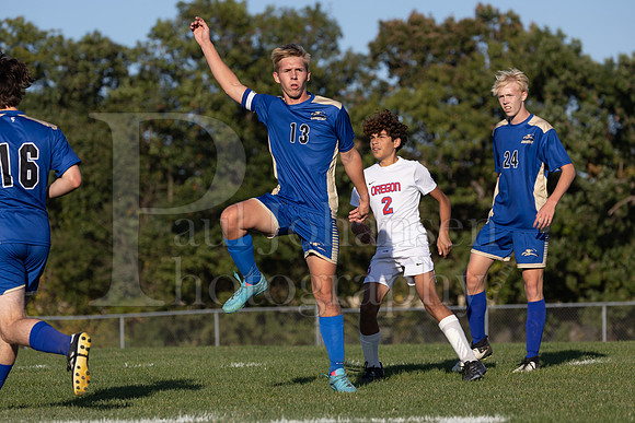 Rockford Christian Boys Varsity Soccer vs Oregon 10-2-2024-0368