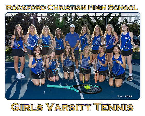 Rockford Christian Girls Tennis fall 2024 Team