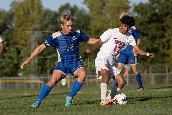 Rockford Christian Boys Varsity Soccer vs Oregon 10-2-2024-0190