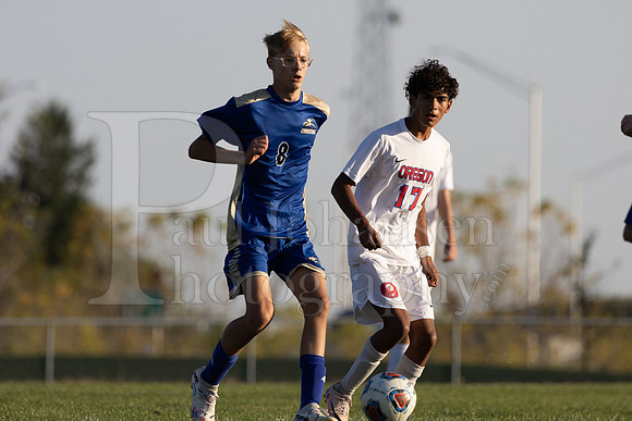 Rockford Christian Boys Varsity Soccer vs Oregon 10-2-2024-0938