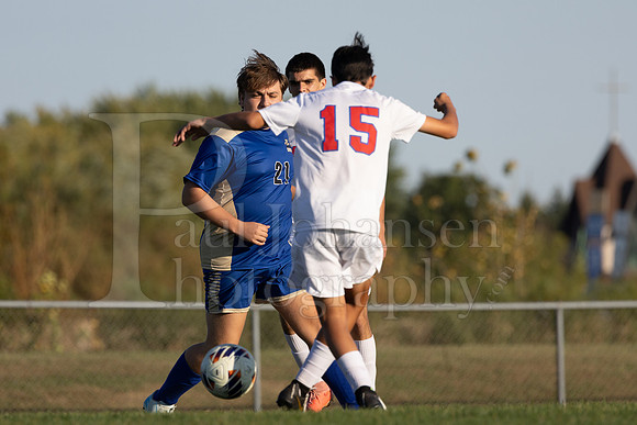 Rockford Christian Boys Varsity Soccer vs Oregon 10-2-2024-0636