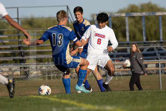 Rockford Christian Boys Varsity Soccer vs Oregon 10-2-2024-0302