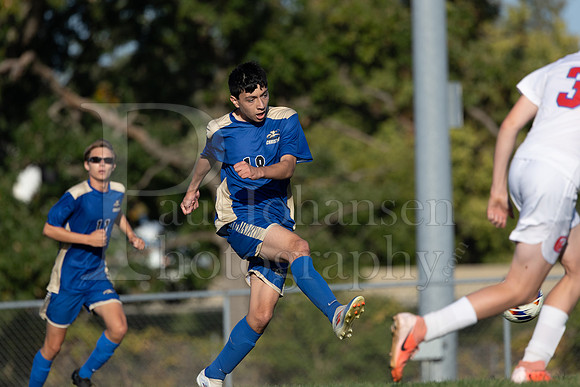 Rockford Christian Boys Varsity Soccer vs Oregon 10-2-2024-0285