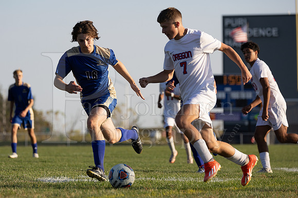 Rockford Christian Boys Varsity Soccer vs Oregon 10-2-2024-0959