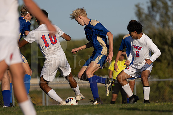 Rockford Christian Boys Varsity Soccer vs Oregon 10-2-2024-0571