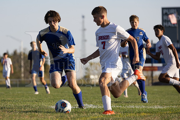 Rockford Christian Boys Varsity Soccer vs Oregon 10-2-2024-0961