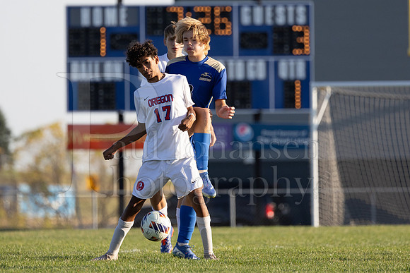 Rockford Christian Boys Varsity Soccer vs Oregon 10-2-2024-0820