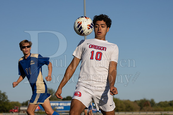 Rockford Christian Boys Varsity Soccer vs Oregon 10-2-2024-0462