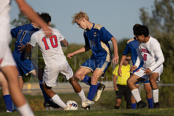 Rockford Christian Boys Varsity Soccer vs Oregon 10-2-2024-0570