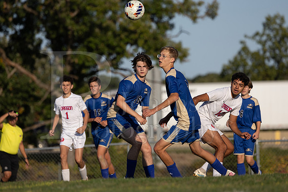 Rockford Christian Boys Varsity Soccer vs Oregon 10-2-2024-0582