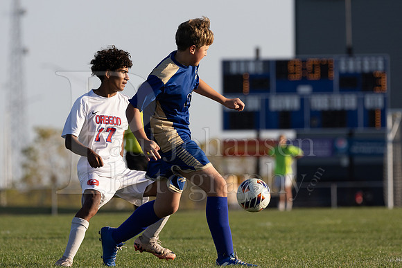 Rockford Christian Boys Varsity Soccer vs Oregon 10-2-2024-0800