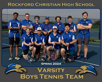 Rockford Christian Boys Varsity Tennis Team and Individuals Picture Gallery Spring 2024