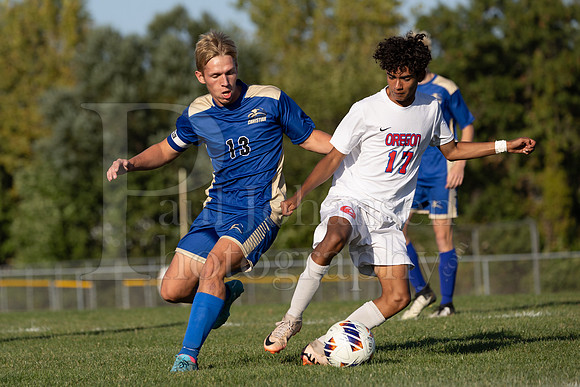 Rockford Christian Boys Varsity Soccer vs Oregon 10-2-2024-0187