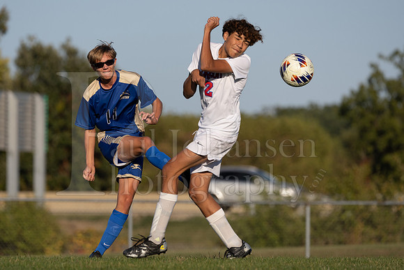 Rockford Christian Boys Varsity Soccer vs Oregon 10-2-2024-0345