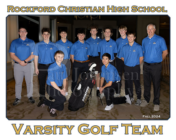 Rockford Christian Boys Varsity Golf Fall 2024 Team