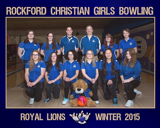 Rockford Christian Team 8x10 Mate Bowling Girls Team