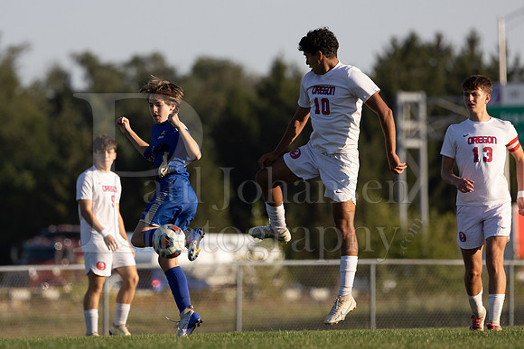 Rockford Christian Boys Varsity Soccer vs Oregon 10-2-2024-0927