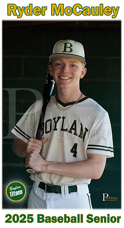 Boylan Baseball Senior 2025 Ryder McCauley