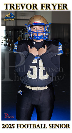 RC Fall 2024 Senior Banner Football Trevor Fryer